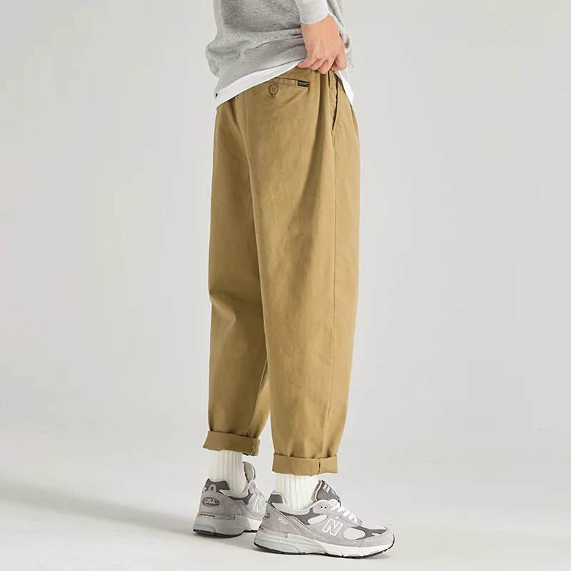 オーバーオール メンズ レトロ カジュアルパンツ 2024 春秋 パンツ メンズ スポーツ ストリート カジュアル メンズ ルーズ ヒップホップ ジョギングパンツ