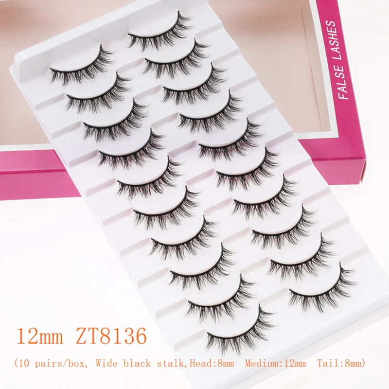 玄飛舞 ナチュラルふわふわパフォーマンスライトメイクマンガまつげストリップギャップクラスターキャットアイフォックスアイDIYふわふわつけまつげホールストリップデイリーウェアまつげ