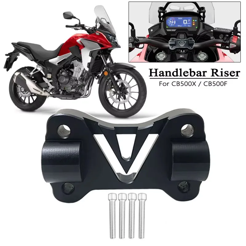 For Honda CB500X CB500F CB 500 X CB500 X 500X 2019-2022 2021 Handlebar Riser Adapter Bracket Rises Bar Height Up +20mm