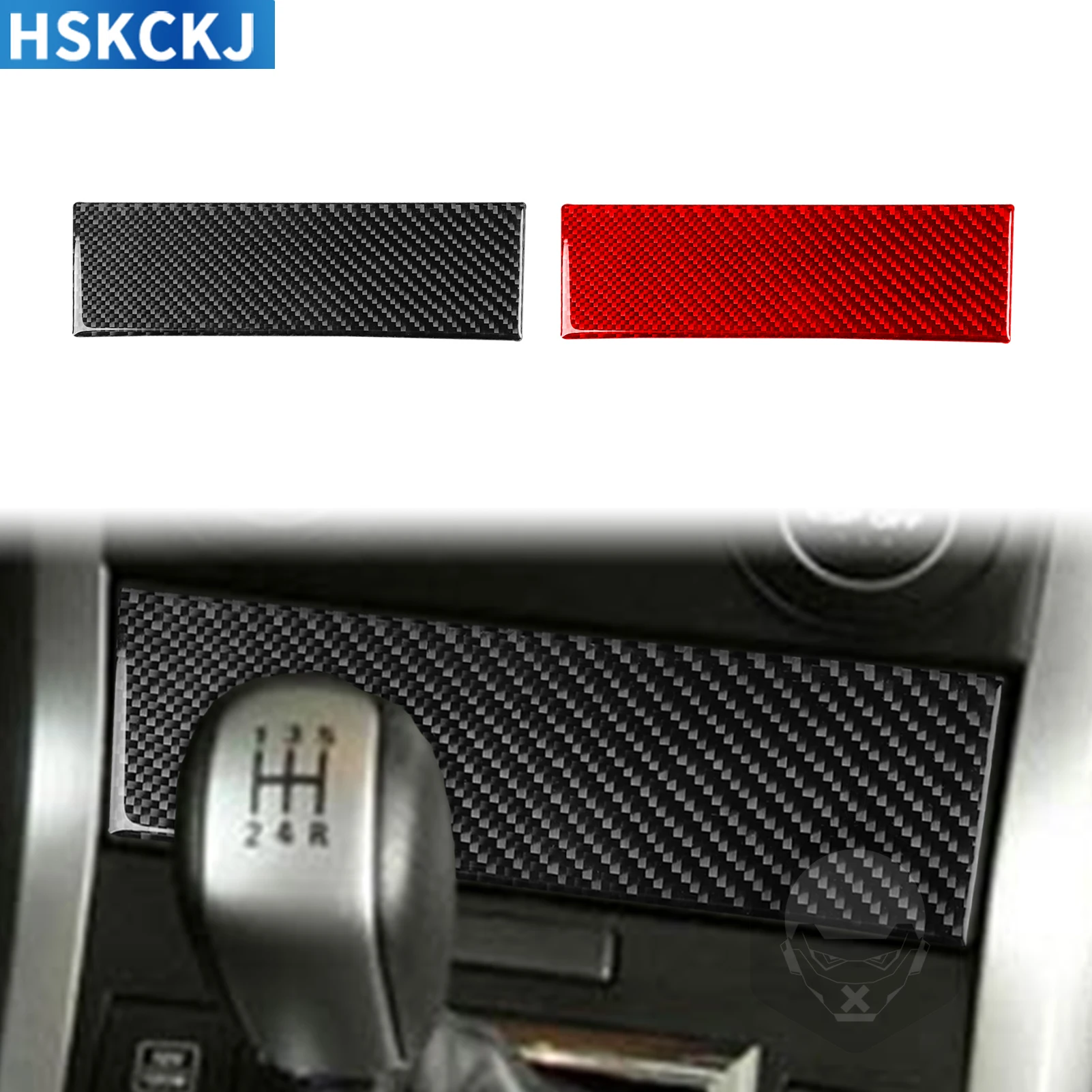 

For Suzuki Grand Vitara 2006—2013 Car Accessories Real Carbon Fiber Central Storage Box Panel Cover Trim Sticker Decoration