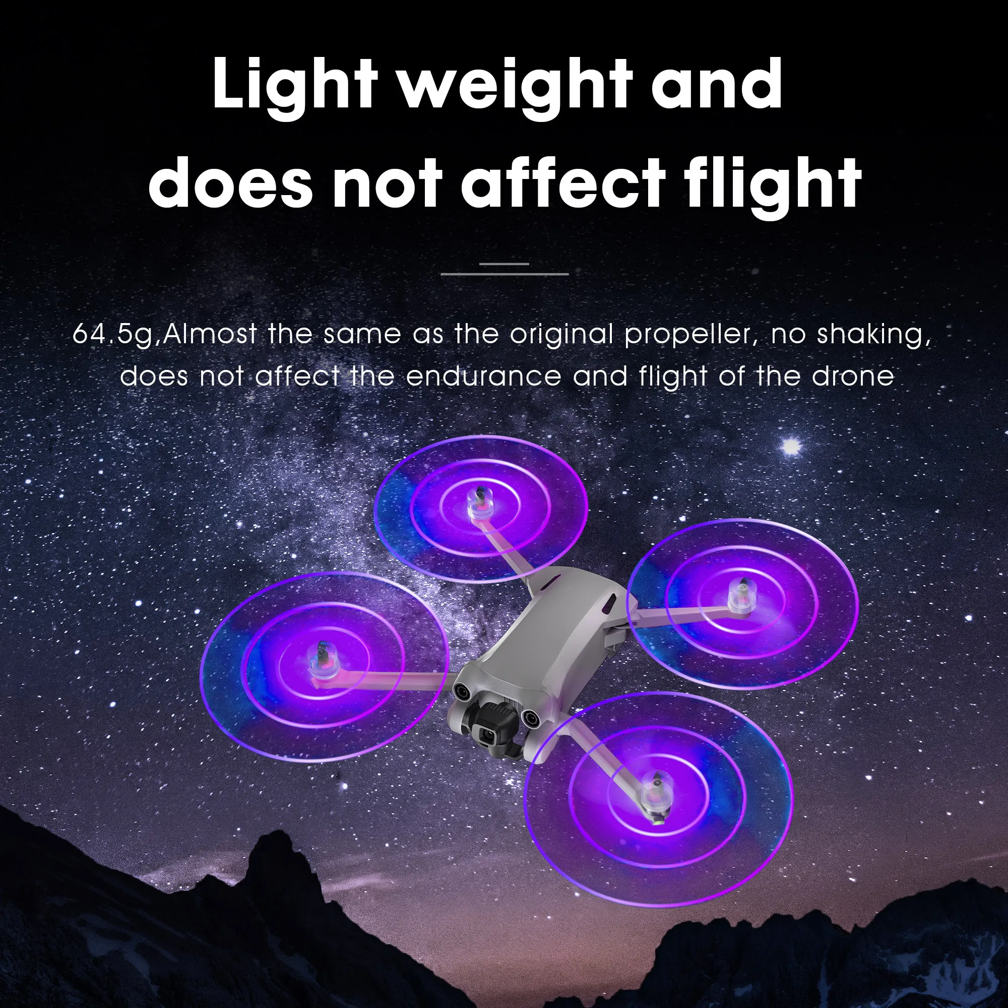 

4pcs Mini 3 Drone LED Light Flash Low-Noise Quick-Release Propellers for DJI Mini 3 pro Drone Quadcopter Accessories Propeller