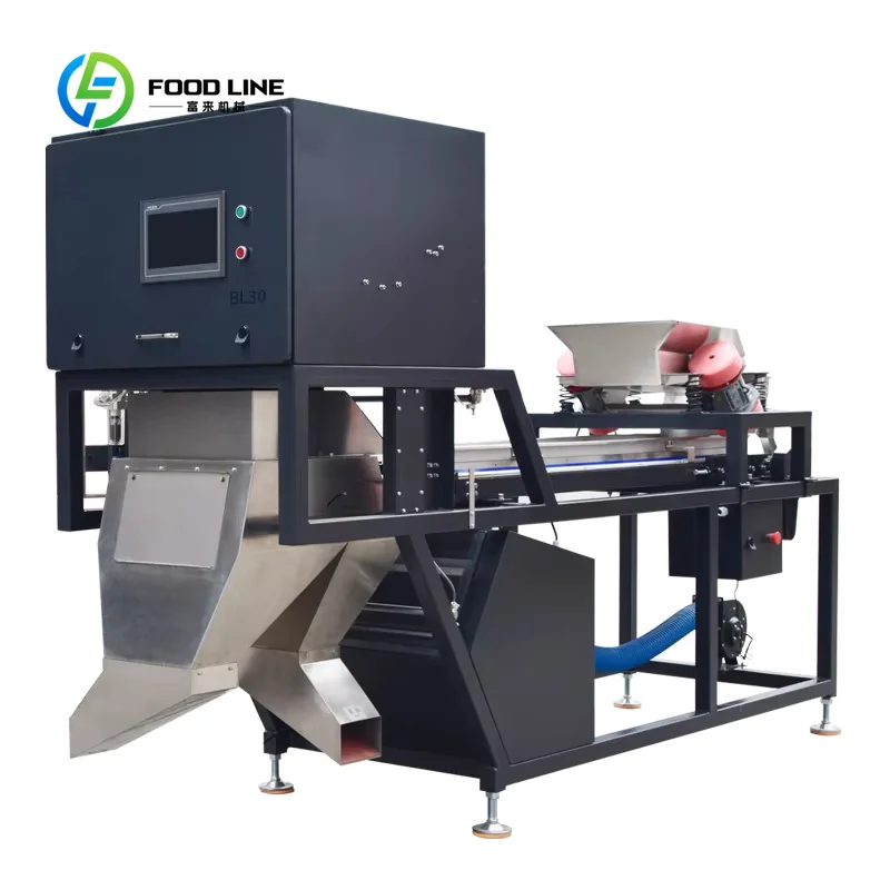 Customized AI Intelligent Optical Sorter Machine for Almonds Remove Defects, Mold & Shells Quality Control Color Sorting Machine