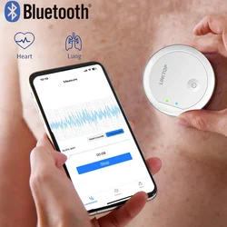 Wireless Digital Stethoscope Bluetooth Amplified Stethoscope For  Heart Rhythms Lung Sounds Phones And PC Data Record