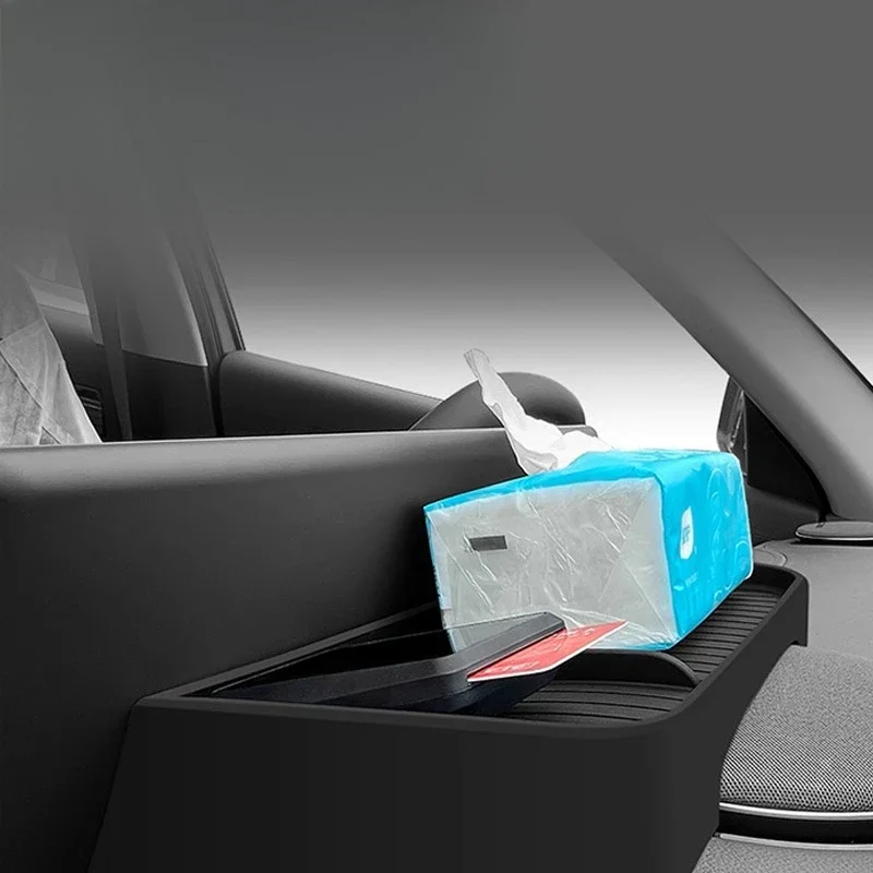 For Galaxy E5 2024-2025 Screen Rear Storage Box Car Machine Storage Compartment Central Control Navigation Paper Towel ETC