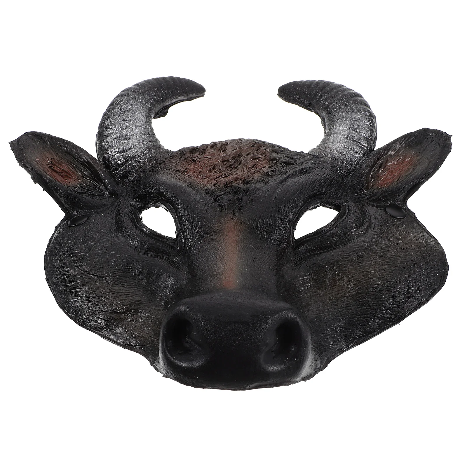 

Halloween Cosplay Decorative Animal Mask Carnival Party Pu Cow (original Color) for Black Head Headgear Masks Prop Man