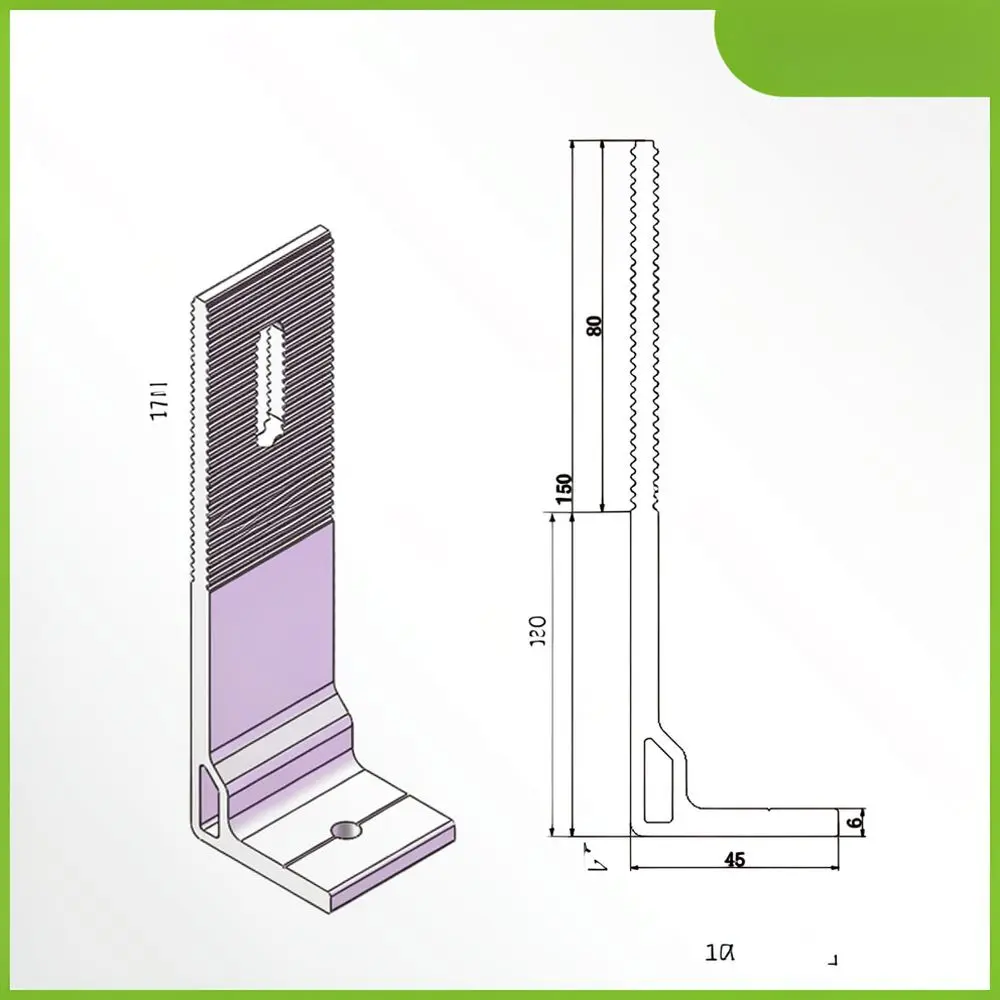 For For SUNTECH Photovoltaic Roof Mount Accessory Aluminum Alloy L Bracket Hardware Fastener Solar Rail System