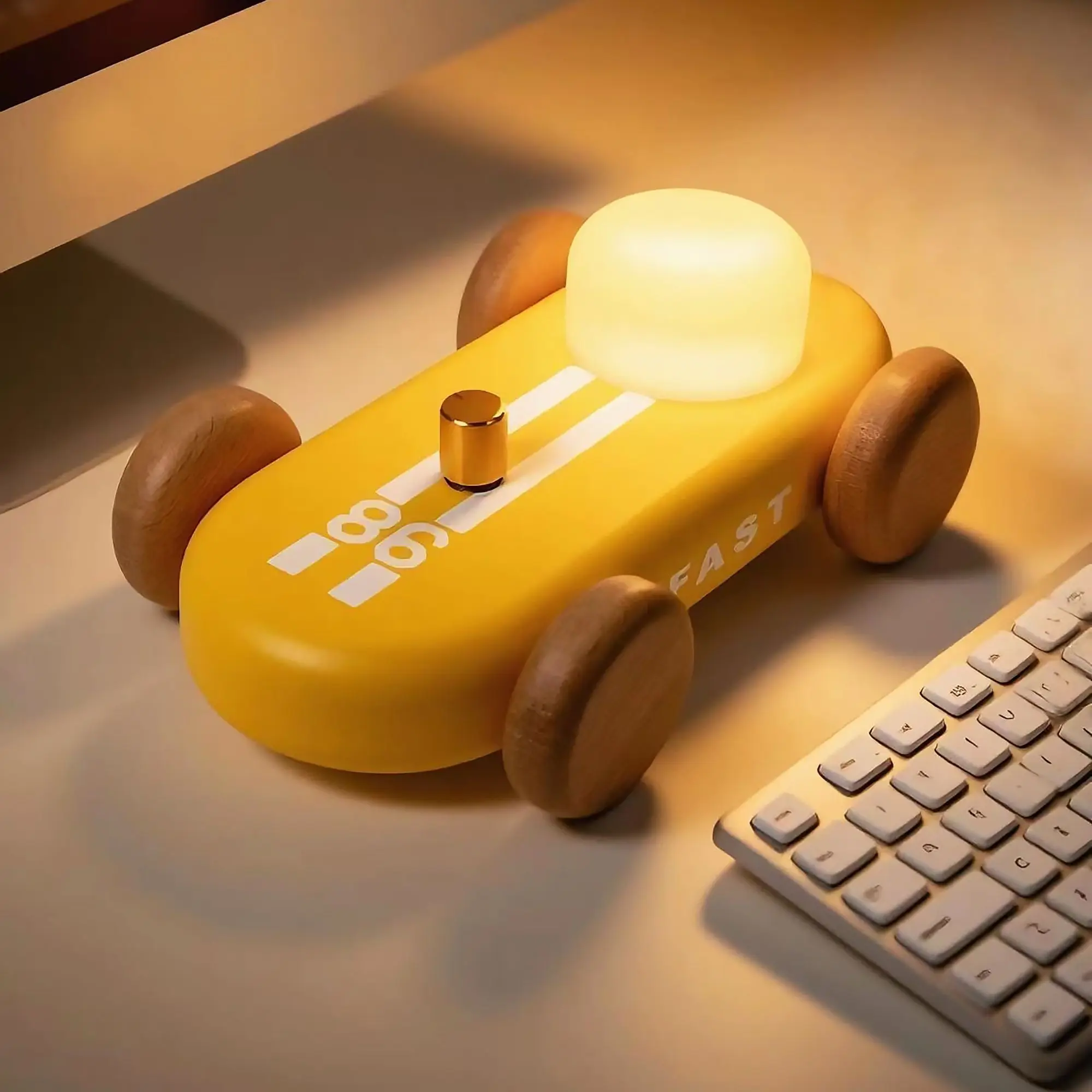 

Картинг велосипед ночник три уровня регулируемого изголовья спальни креативное украшение атмосфера настольная лампа