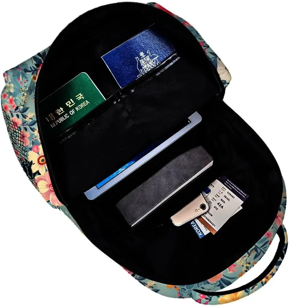 حقيبة ظهر مزهرة، حقيبة كمبيوتر محمول من البوليستر، حقائب ظهر زهرية نباتية ملونة للحديقة، حقيبة ظهر على شكل زهرة عتيقة، حقيبة ظهر هدايا لـ