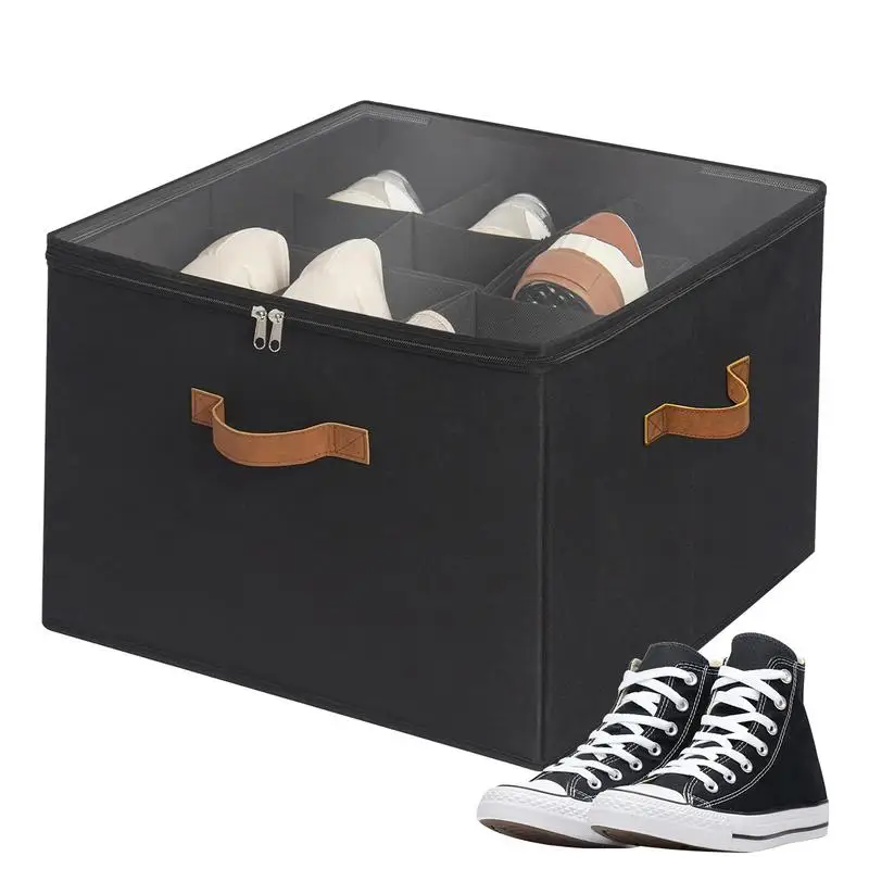 

Large Capacity Shoe Organizer Storage Basket Space Saving Shoe Holder Storage Box Storage Cubes Closet Clothes Shoes Storage