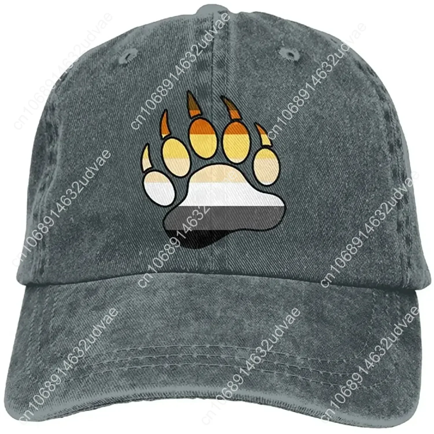 2020 Best SellingYISHOW Bear Pride Paw Unisex Denim Bucket Hat Novelty Visor Caps