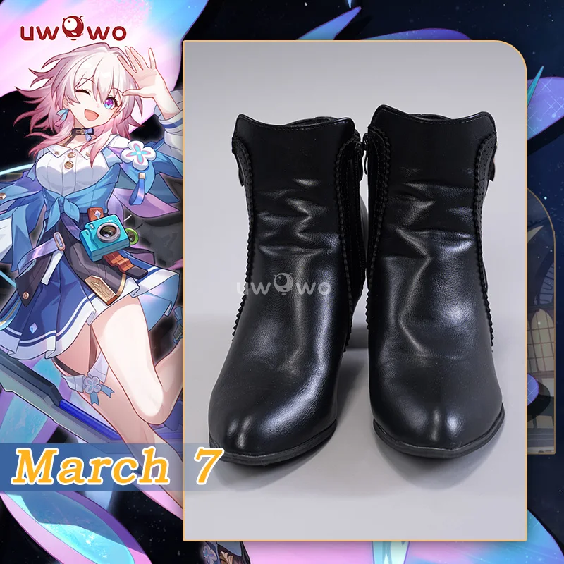 

UWOWO Honkai Star Rail March 7th Cosplay Shoes スターレイル Cosplay Role Play Footwear Boots Halloween Outfit