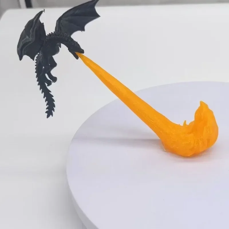 Creatieve Decoratie 3D Afdrukken Draak Vlam Boek Hoekje Boekenplank Kamer Decoratie Desktop Ornament Verjaardag Kerstcadeau