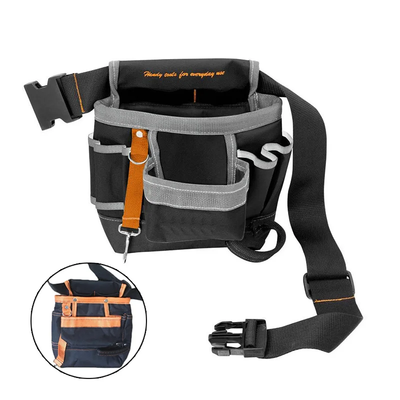 Storage Bag Case Tool Pouch Belt Waist Bag Oxford Cloth 7-Pocket Large-Capacity Holster Storage Holder Electrician Tools Bag