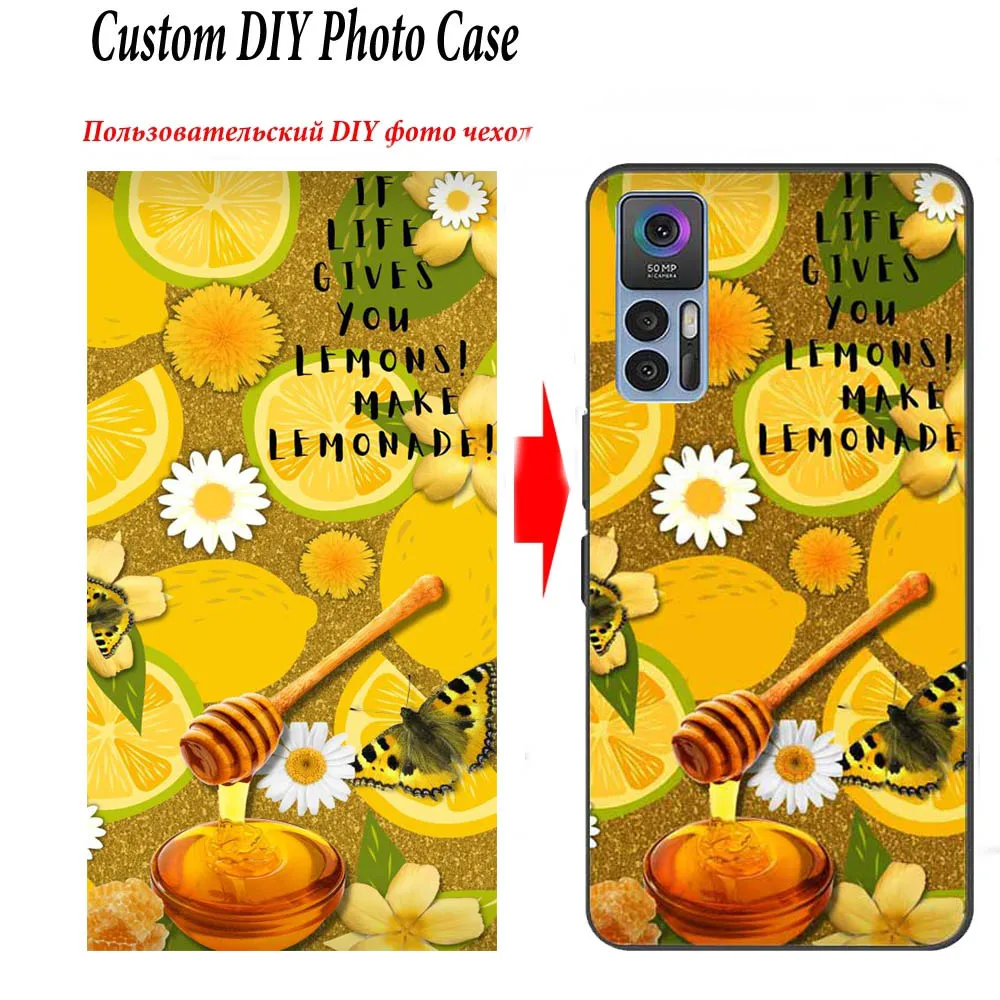 Custom Personalized Cases For TCL 30 Plus 305 Cover Design Photo Picture Fundas For TCL 30 SE 30E 30 XE 5G T676H T776H Case TPU