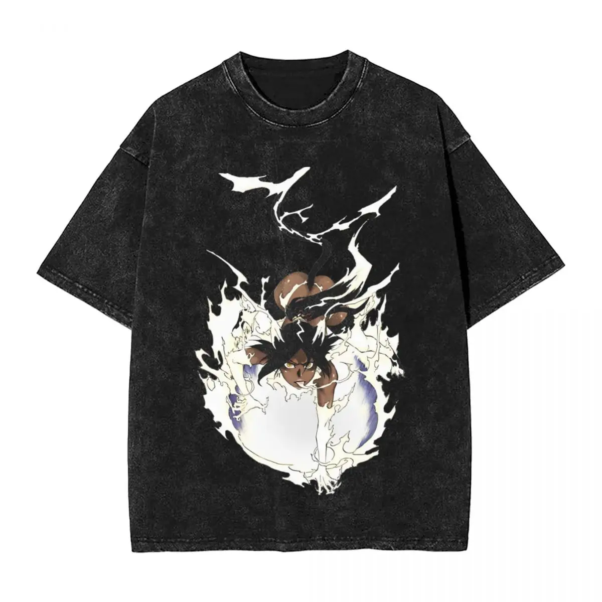 Washed T Shirts Yoruichis Bankai Tybw Cool T-Shirts Street Anime Manga Streetwear Short Sleeve Summer Tops Tee Shirt Men Women