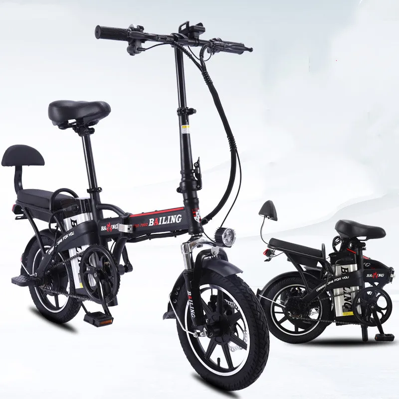 500W electric folding bike 48V 60V electric folding bike long endurance off road electric folding bicycle for adult