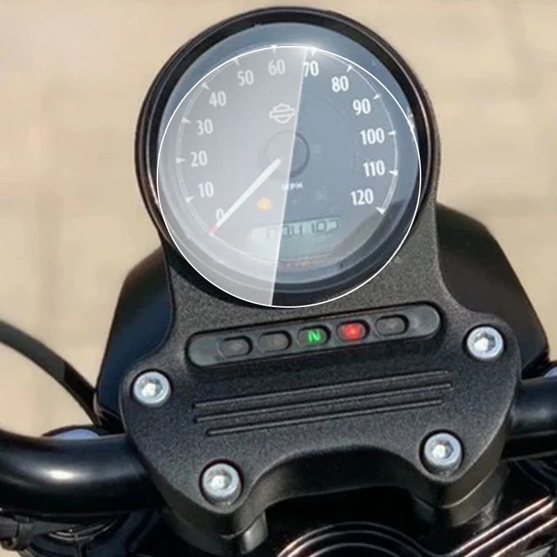 

Compatible with Harley Sportster XL 1200 XL883 XL1200 XL883N X48 72 Speedometer Scratch Cluster Screen Protection Film Protector