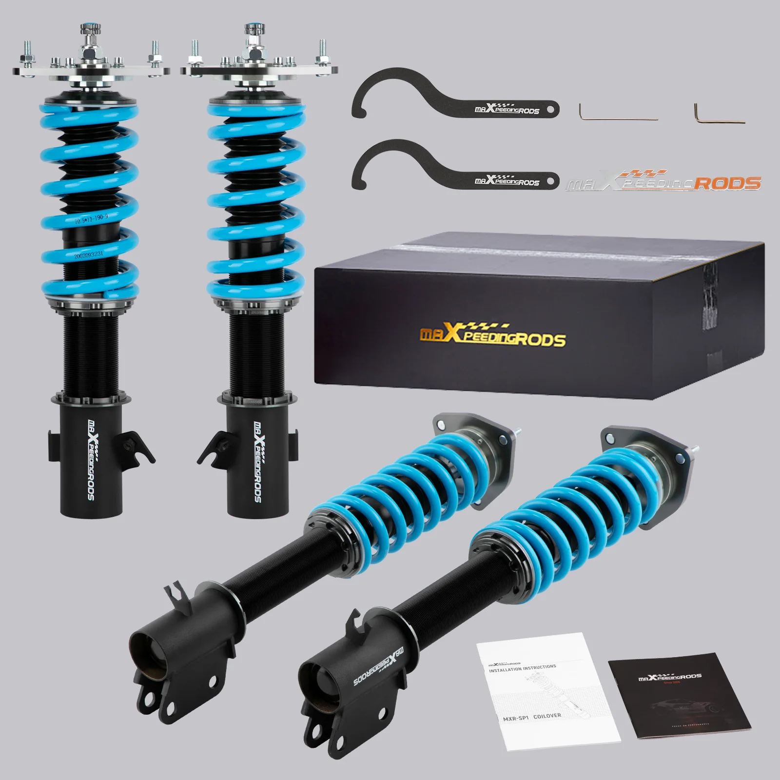 MaXpeedingrods 24 Way Coilover Suspension Kit for Subaru Impreza WRX 02-07 Coilovers Shock Coilovers Lowering Suspension