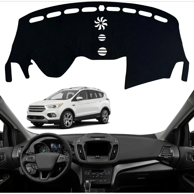 

Для Ford Escape 2014-2019: Коврик-накладка на приборную панель автомобиля, предотвращающий блики и УФ-излучение