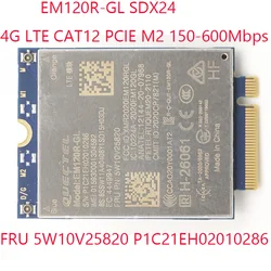 Фонарь SDX24 для Thinkpad L14 Gen 2 2021 20X1 20X2 20X5 20X6 5W10V25820 P1C21EH02010286 Quectel CAT12 M2 150-600Mbps 4G LTE