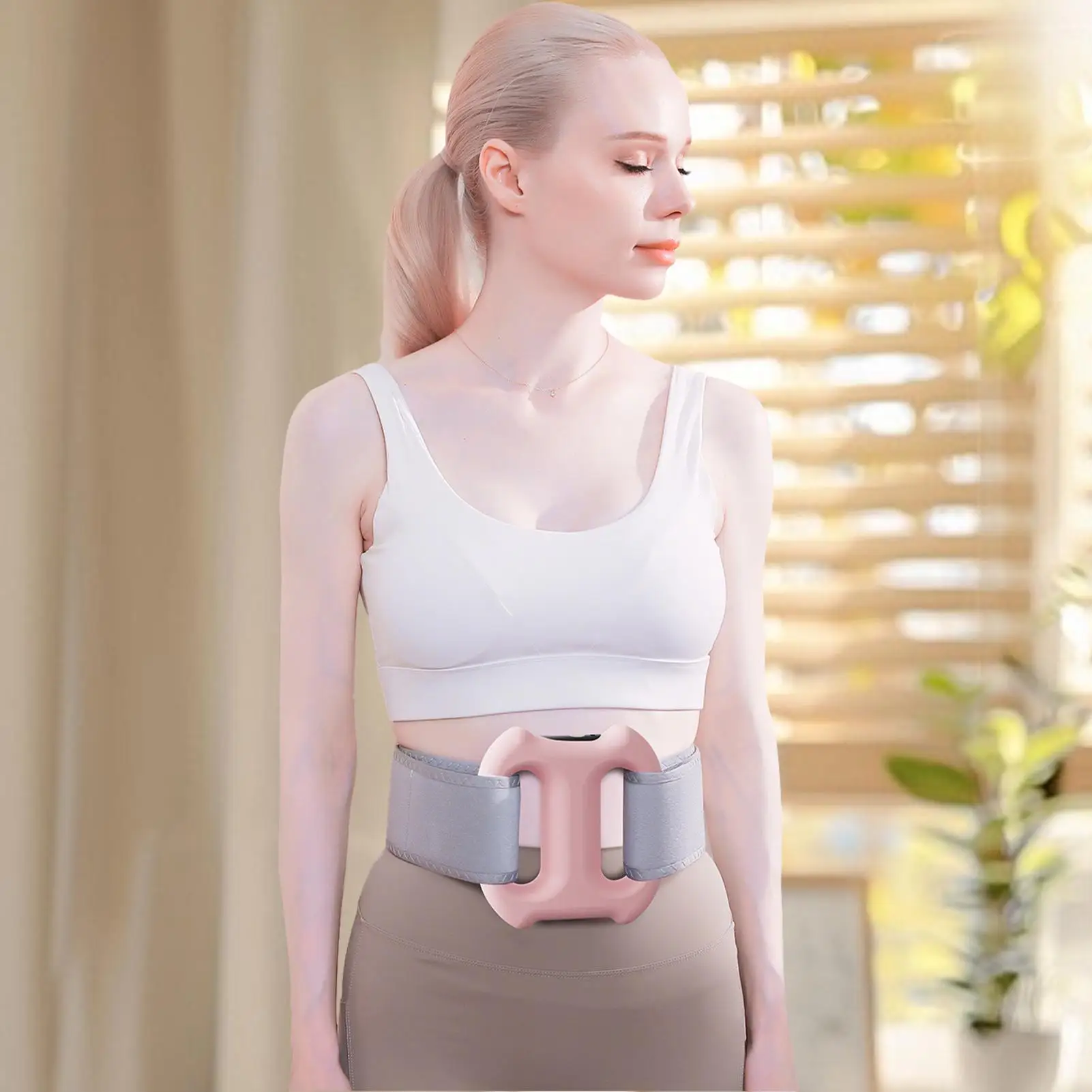 Portable Vibration Dual-Ring Fascia Massager with Belt, Fat Loss, Body Slimming, Fat-Burning, Muscle Relief and Relaxation view 3