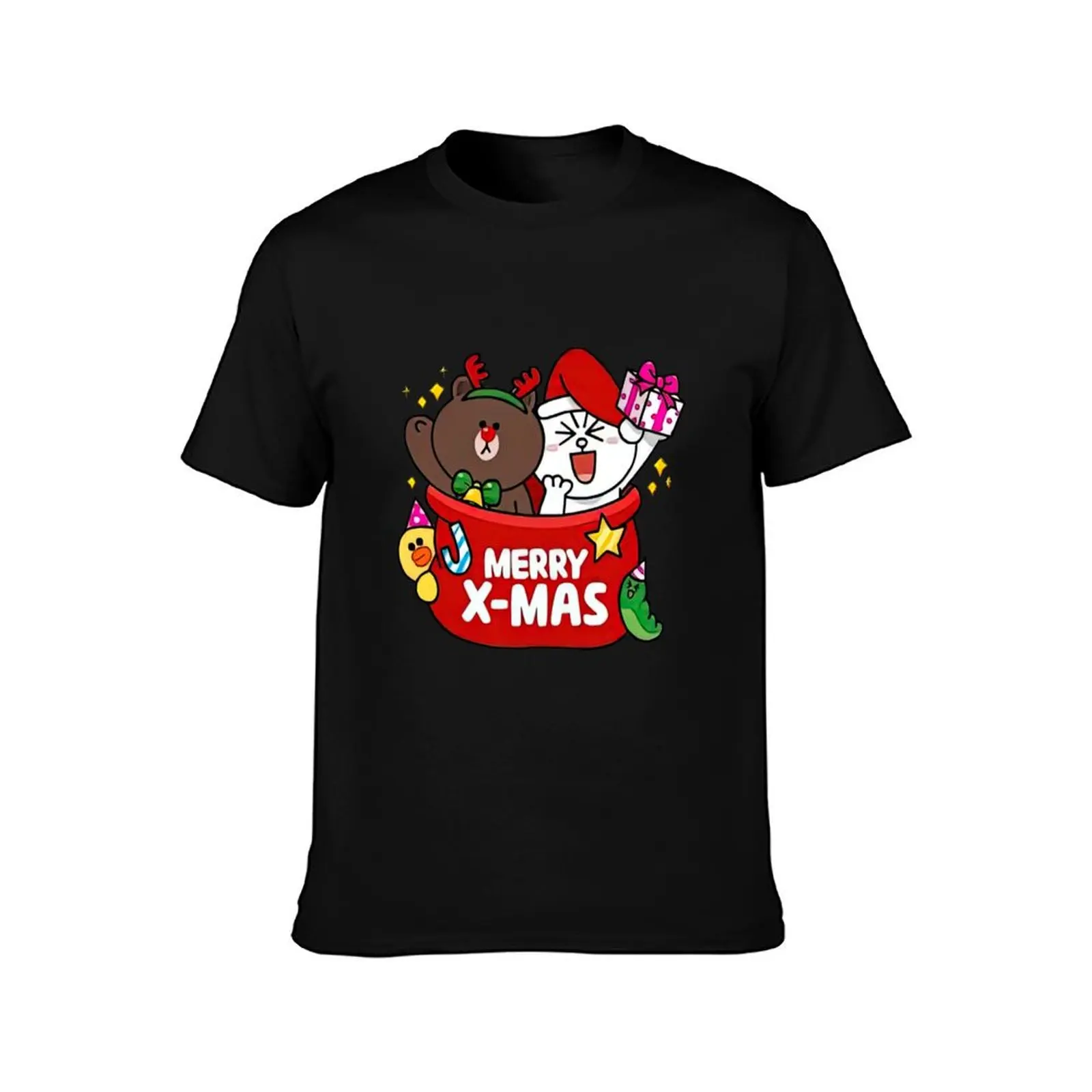 Brown And Sticker - Brown And Cony - Discover & Share T-Shirt Basic Crew Neck Short Sleeve Top T-Shirt