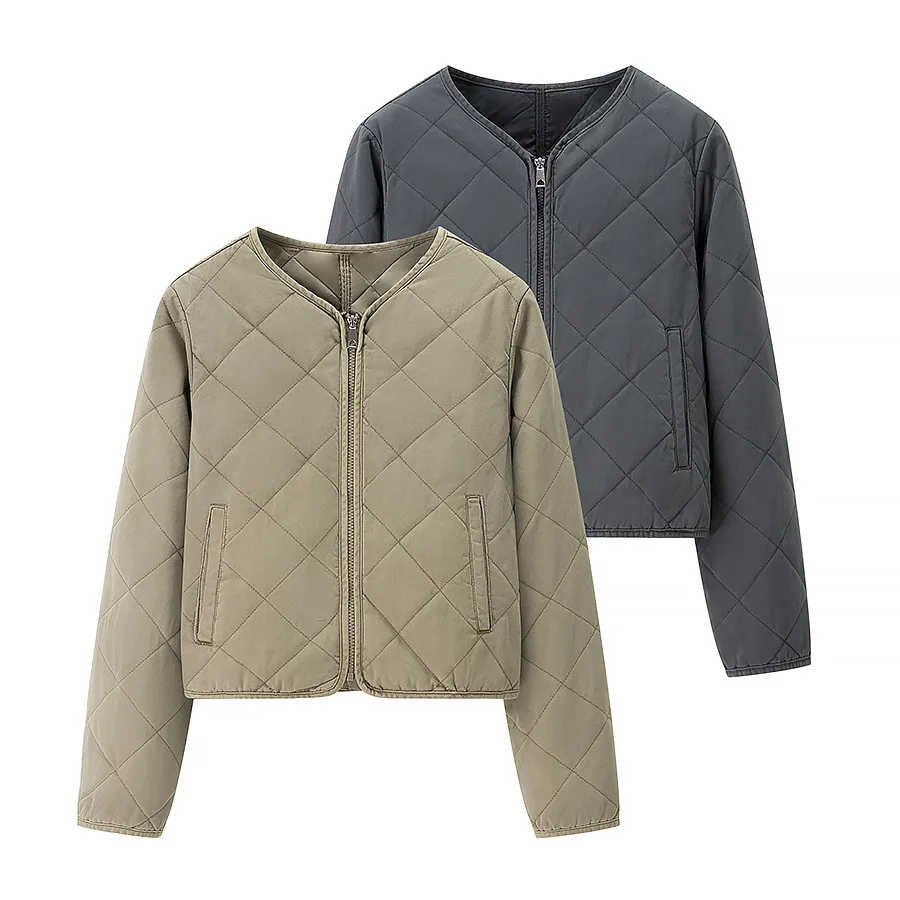 

New Autumn/Winter Fashion Casual Long Sleeve O-neck Single Breasted Pockets Solid Color Loose Fit Outerwear For Women,2 Colors