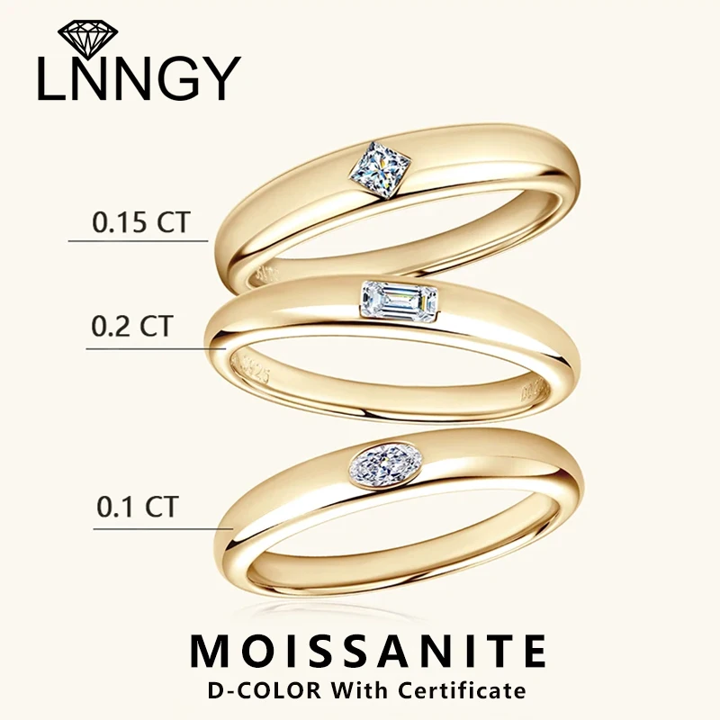 

Lnngy Princess Oval Emerald Cut Moissanite Ring 925 Sterling Silver Halo Engagement Rings For Women Couples Wedding Jewelry Gift