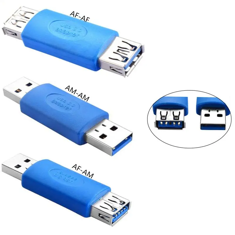 High Speed USB 3.0 Conversion Head USB 3.0 Male and Female Extension Adapter Elbow Butt Joint