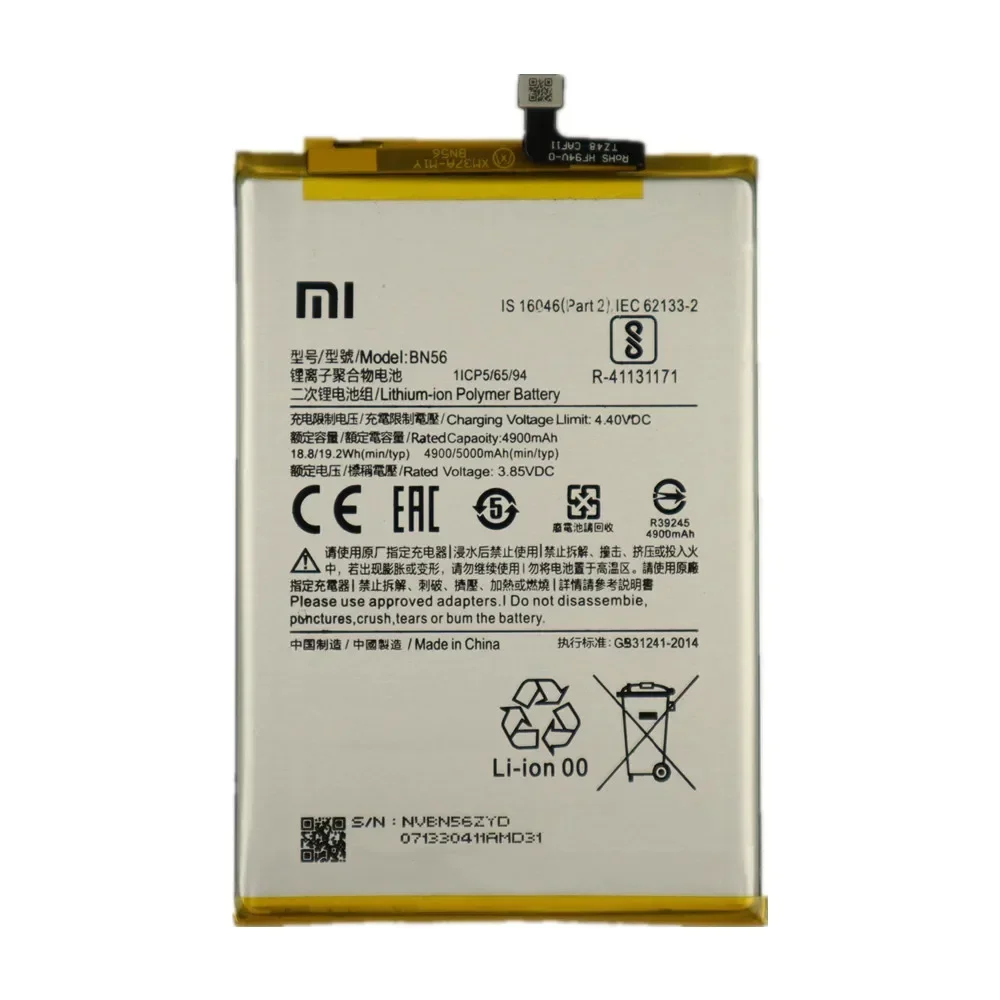 2024 Years 100% Original Battery BN56 For Xiaomi POCO M2 Pro Redmi 9A 9C 5000mAh Mobile Phone Bateria Batteries Fast Shipping