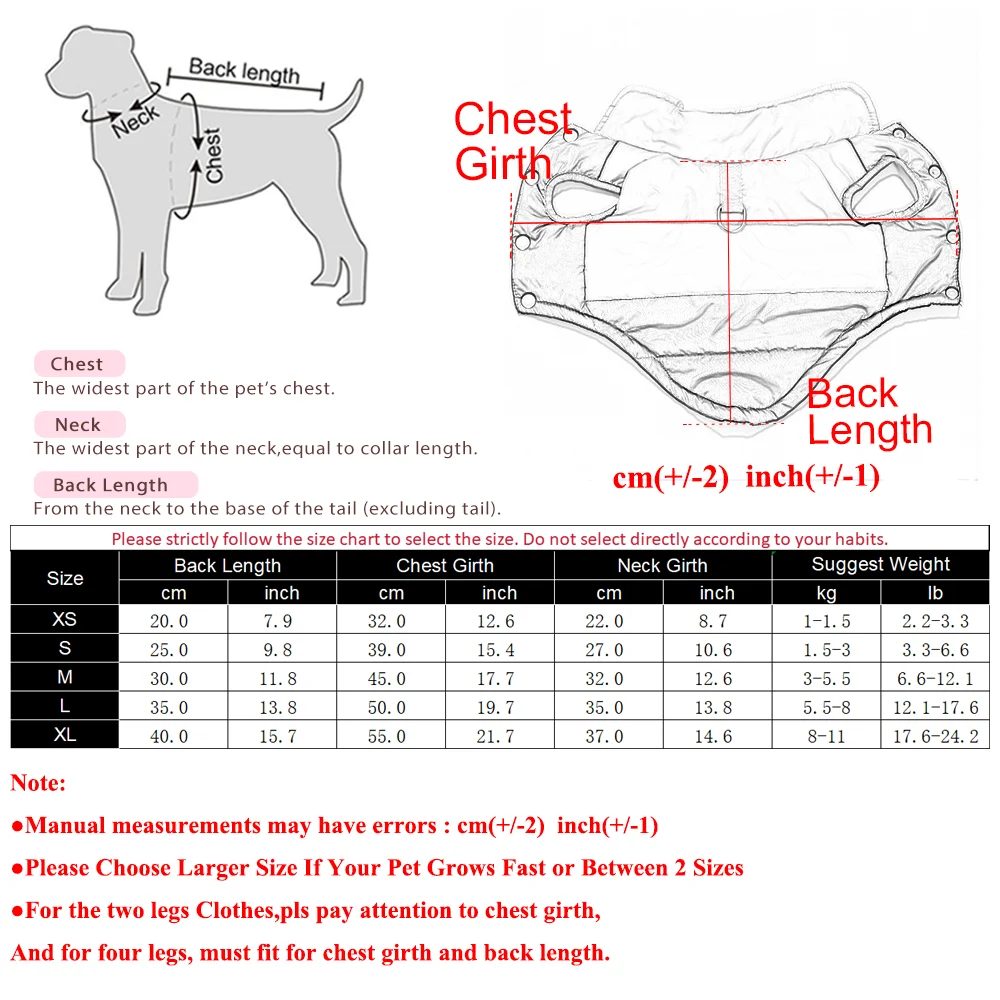 Waterproof Warm Dog Winter Jacket 6