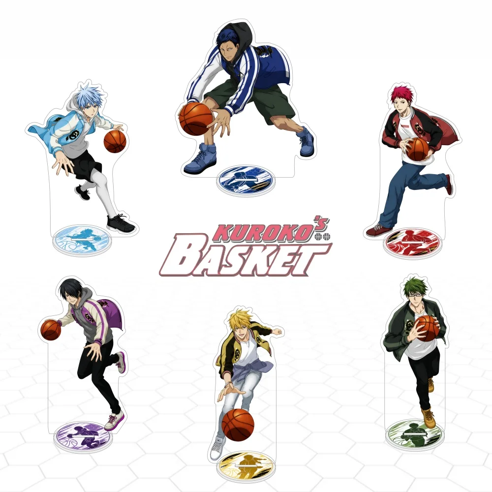 Anime Kuroko's Basketball 15cm Acrylic keychain Stand Kuroko Aomine Akashi Character Sports Table Decor Gift