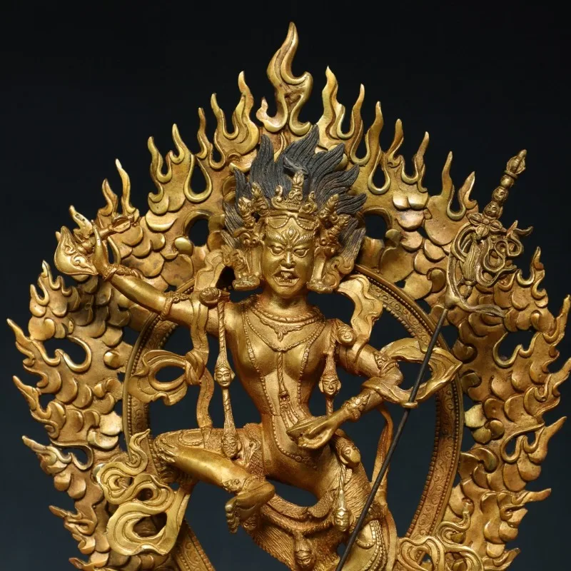 Vintage Vajravarahi Statue Tibetan Buddhist Vajrayogini Sculpture Buddhist Altar Shrine Votive Ornament Home Decor