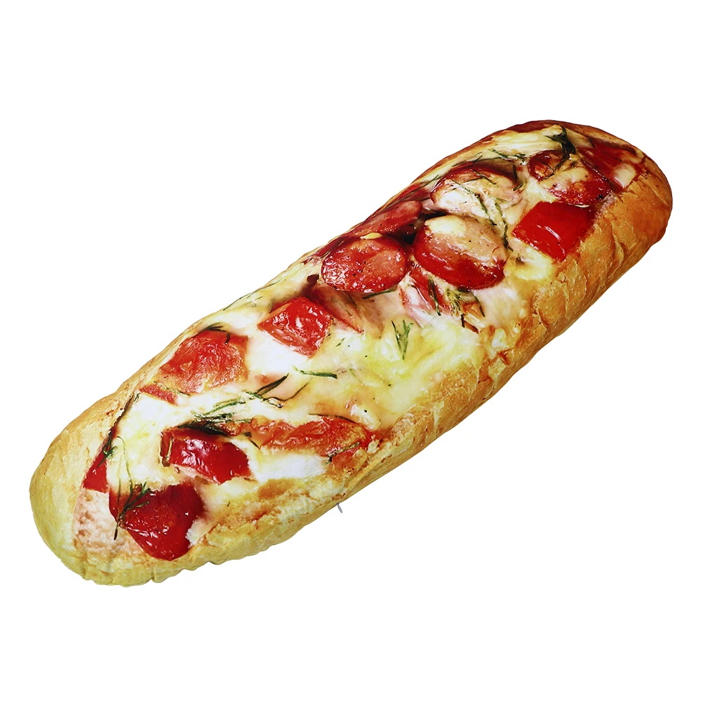 

1 pc Realistic Bread Shape Bolster Pillow Soft Durable Lumbar Cushion For Sofa Car Seat Home Decor Stuffed Gift