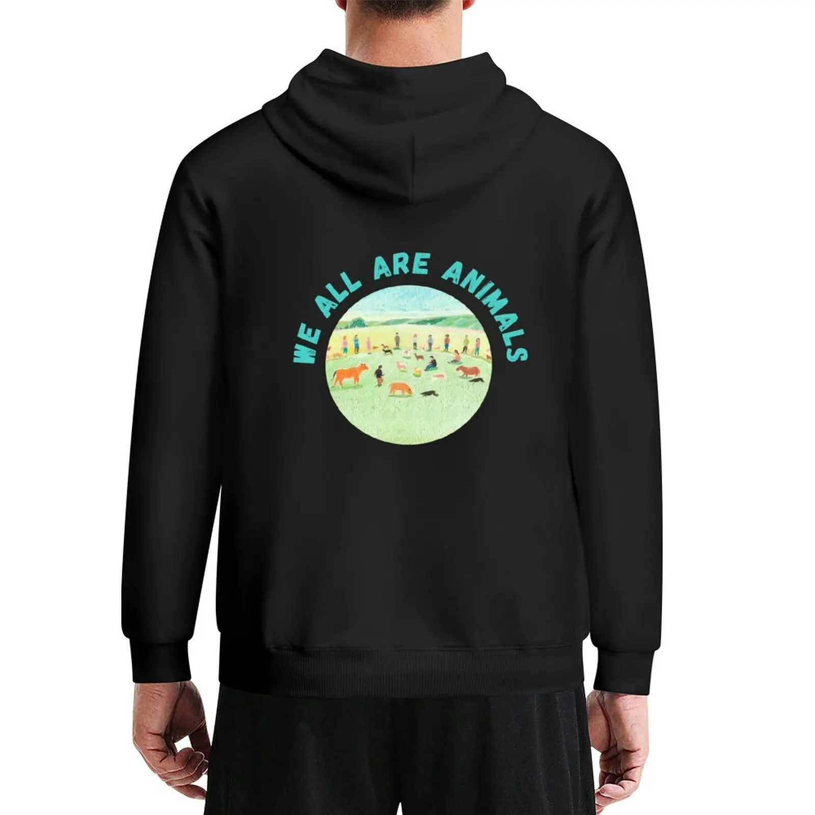 

We All Are Animals Hoodie winter clothes fashion men men's sweat-shirt blouse new hooded tee