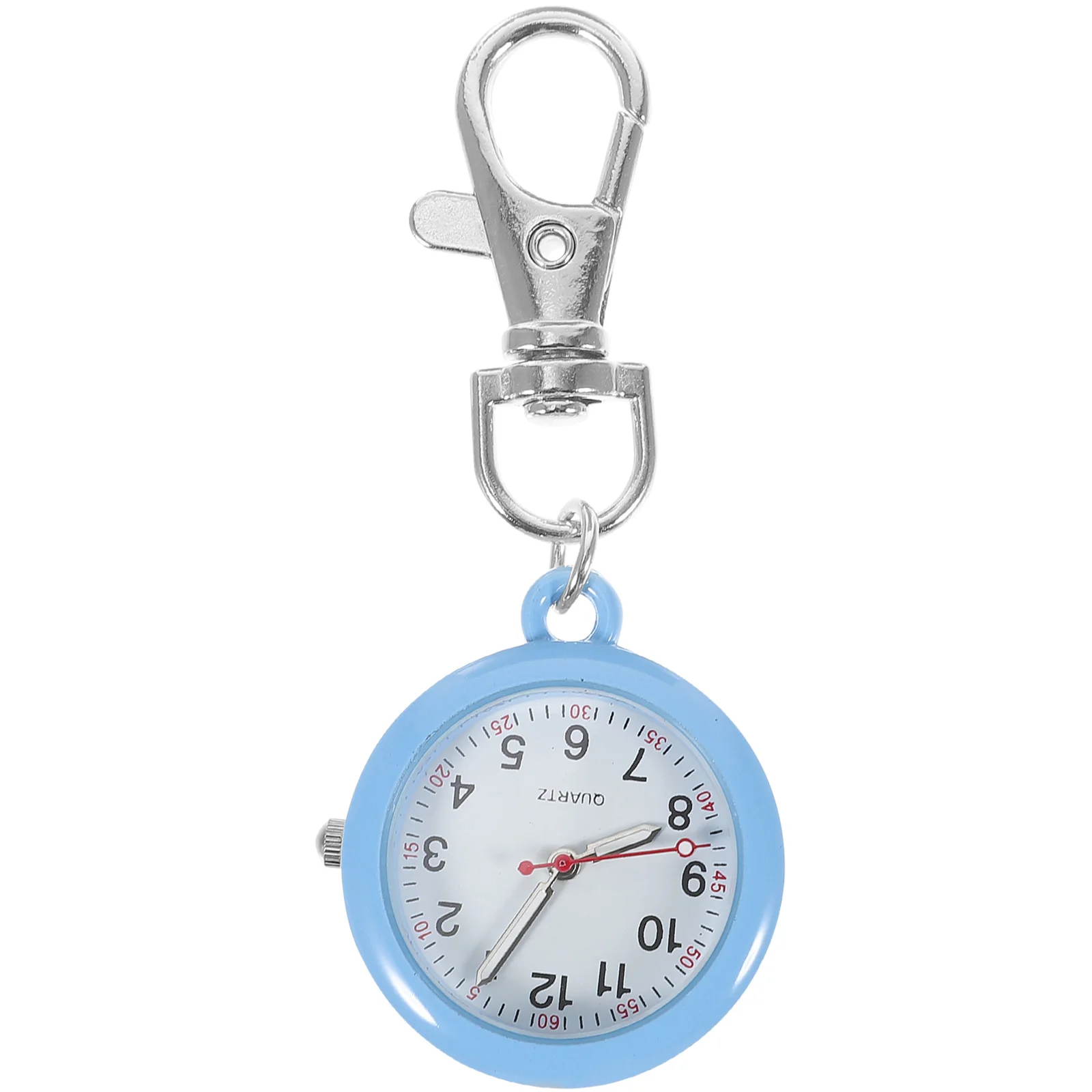 

Nurse Watch Pocket Metal Quartz Watches Vintage Key Ring Pendant Simple Stylish Stainless Steel Glass Practical Gift Doctors