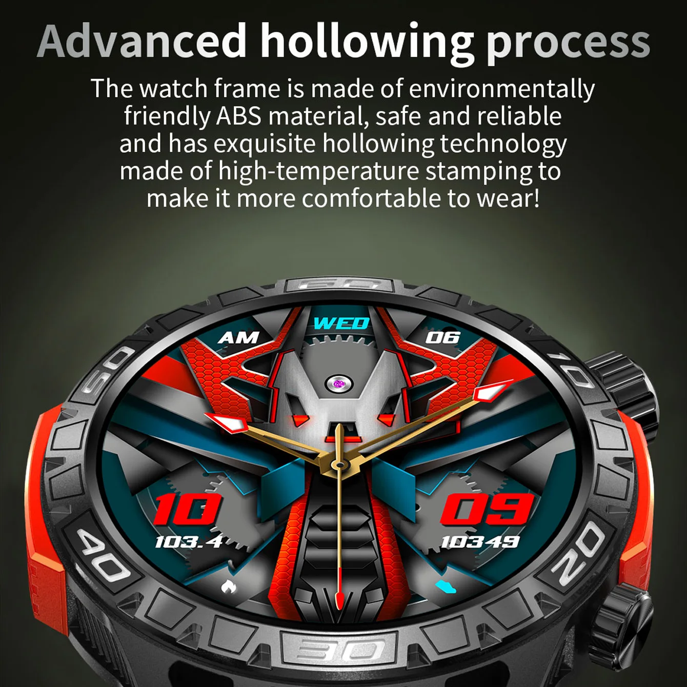 Electronic Watches Smartwatch 2024 Men's Wristwatch Portable Flashlight 10 Meters Waterproof Compatible Android IPhone IOS