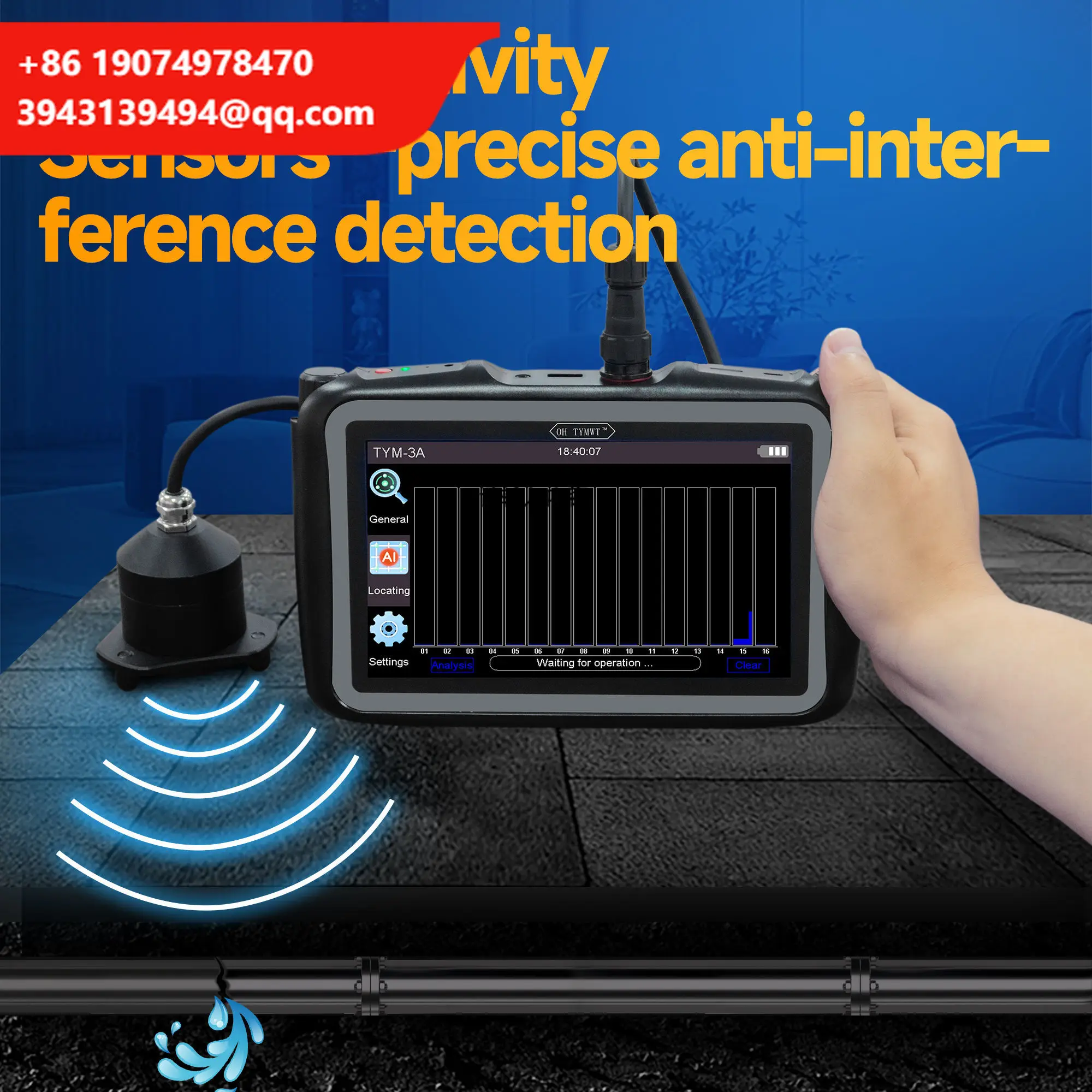 Tym-a Series Of Multi-function Automatic Analysis Of Leakage Underground Wall Pipe Leakage Detector Pipeline Tools