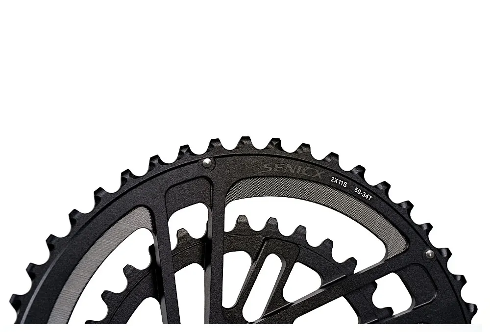 Senicx Kurbel Rennrad pr2 Kurbel garnitur 165/170/172/175/mm 46-30t 50-34t 52-36t Kettenblatt für Faltrad 10/Geschwindigkeit neu – Detail 3