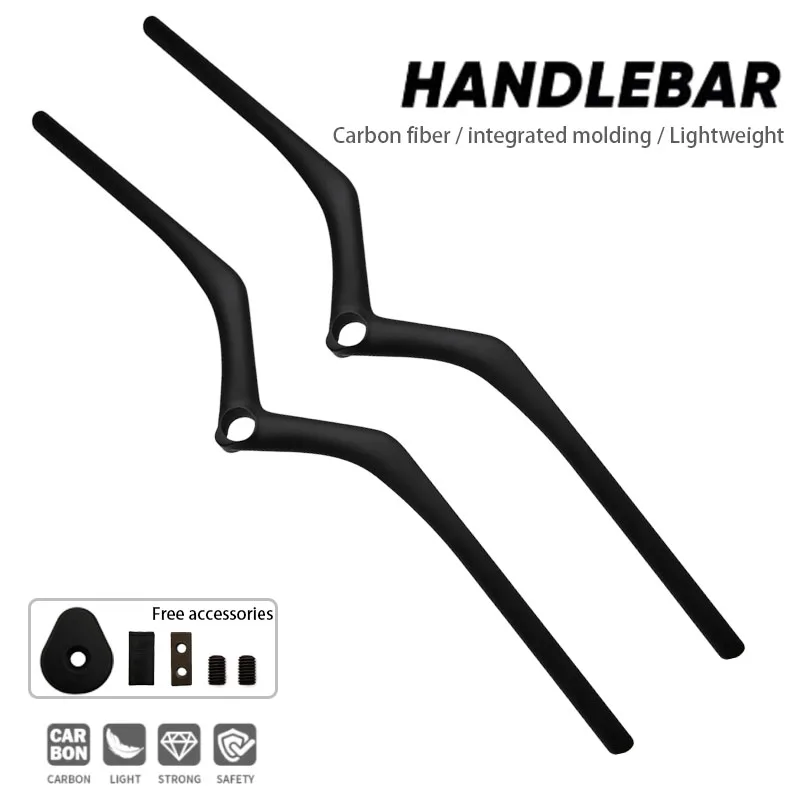Carbon-Faser MTB Lenker-Vorbau 28,6mm Durchmesser 680/720/780/800mm Länge Mountainbike-Fahrradteile