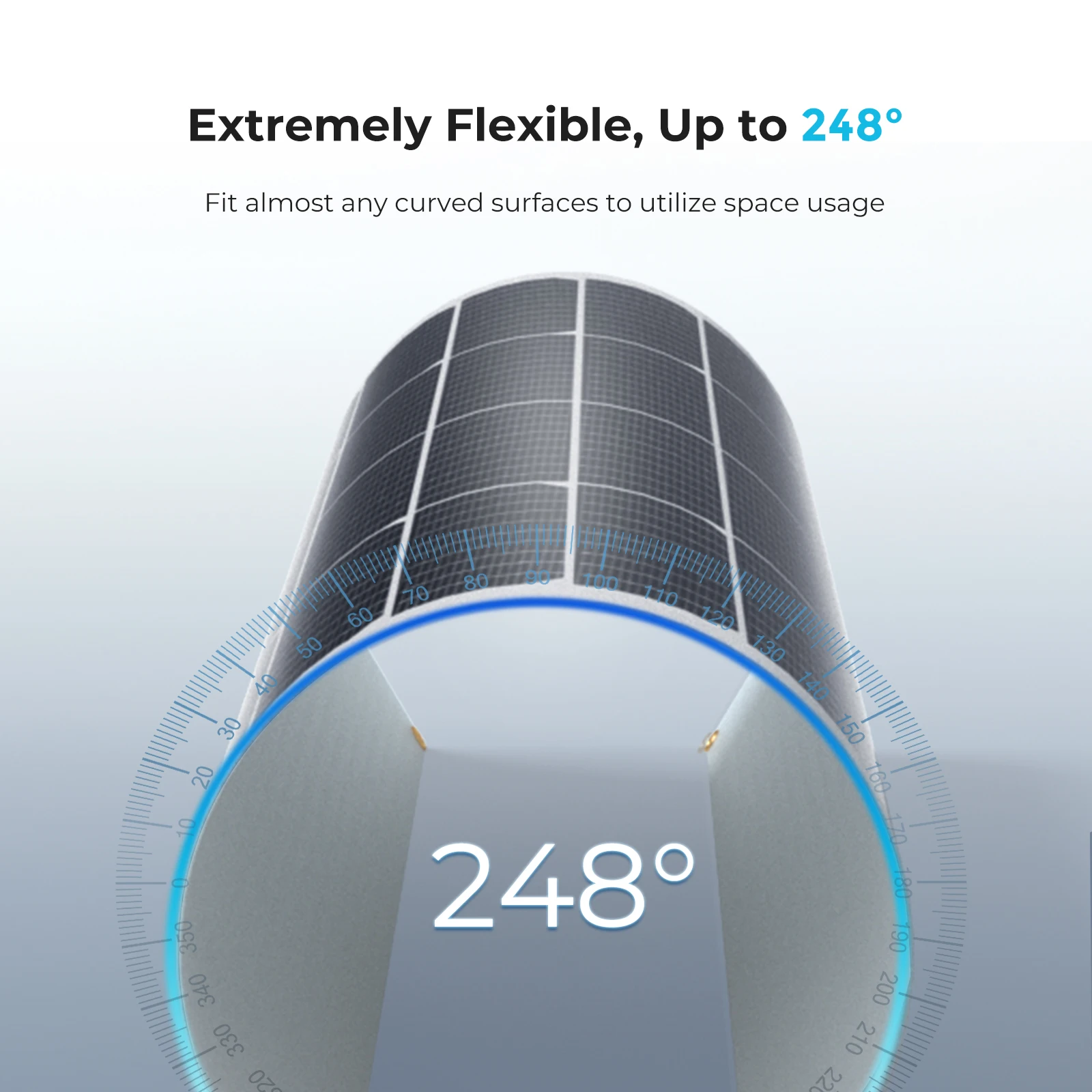 Renogy Flexible Solar Panel 50W 12 Volt Monocrystalline Semi-Flexible Bendable Mono Off-Grid Charger for Marine RV Cabin Van Car