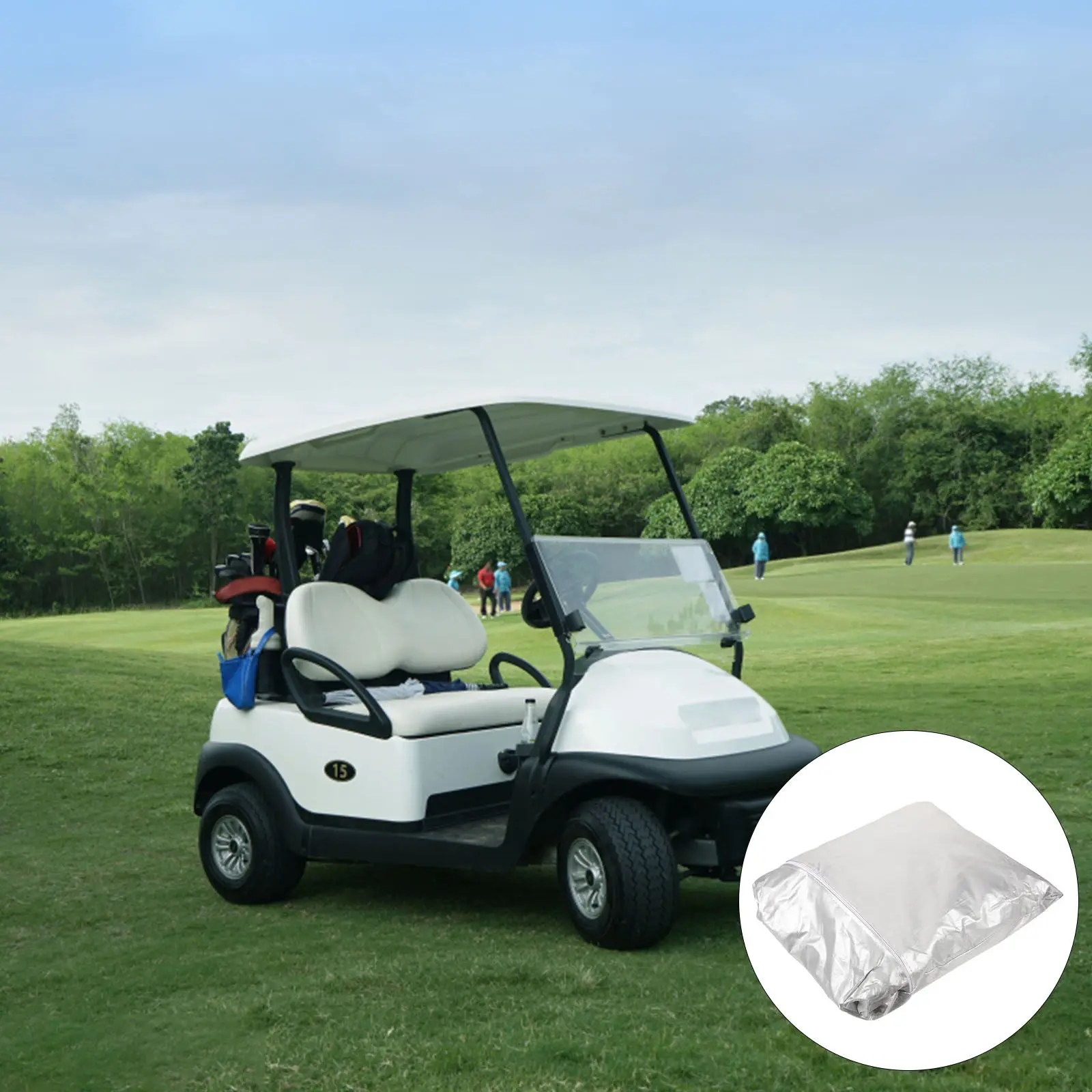 heavy-duty-cart-cover-waterproof-uv-resistant-2-4-passenger-easy-on-rear-access-zipper-fits-club-car