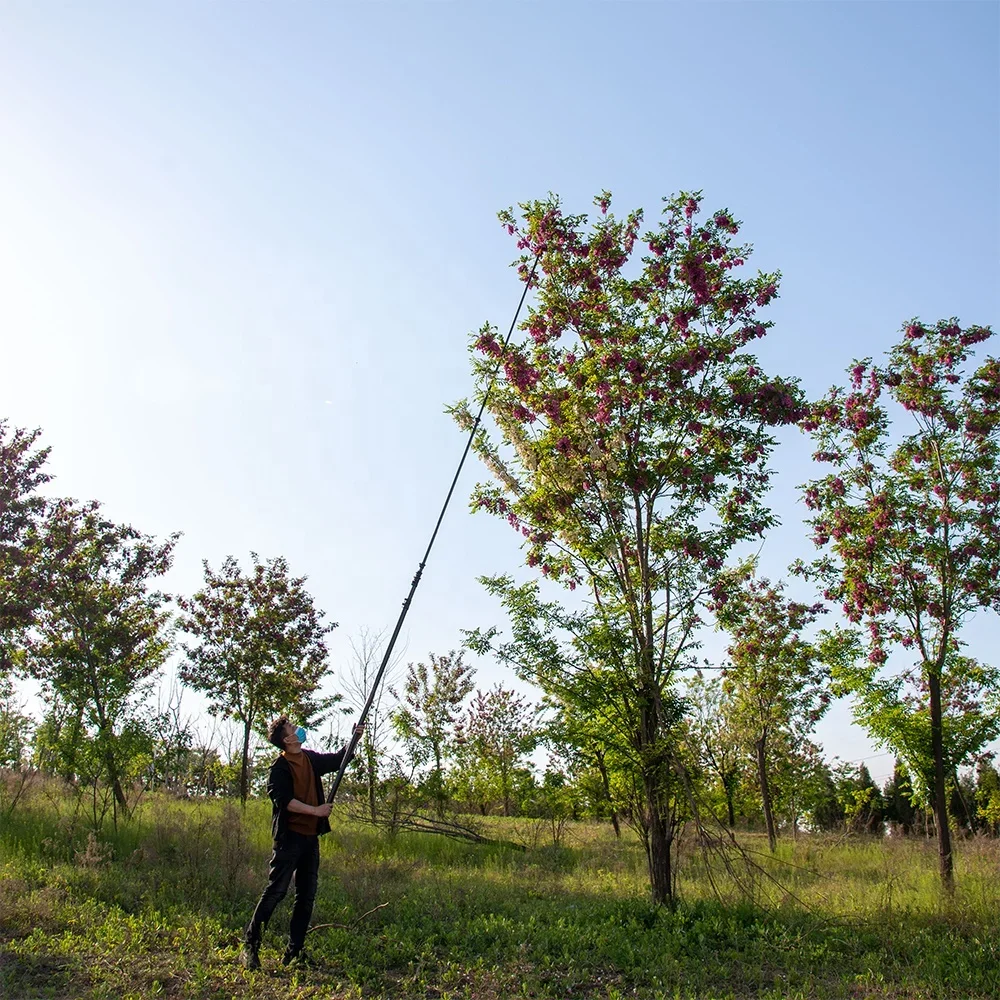 Hot Sale Stock Direct Factory 16.5 M Carbon Fiber Telescopic Pole As Coconut Palm Oil Peanuts Harvester Harvesting Machine