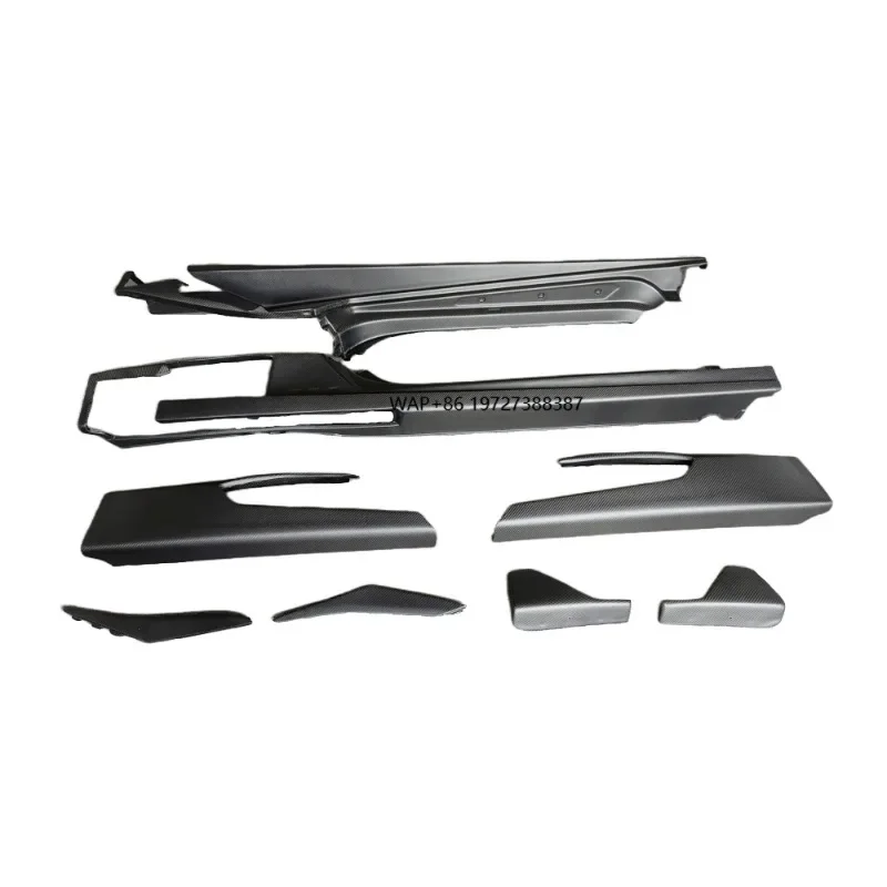 M-style Matte Carbon Fiber Car Side Skirt Multi Piece Body Kit for Huracan LP610