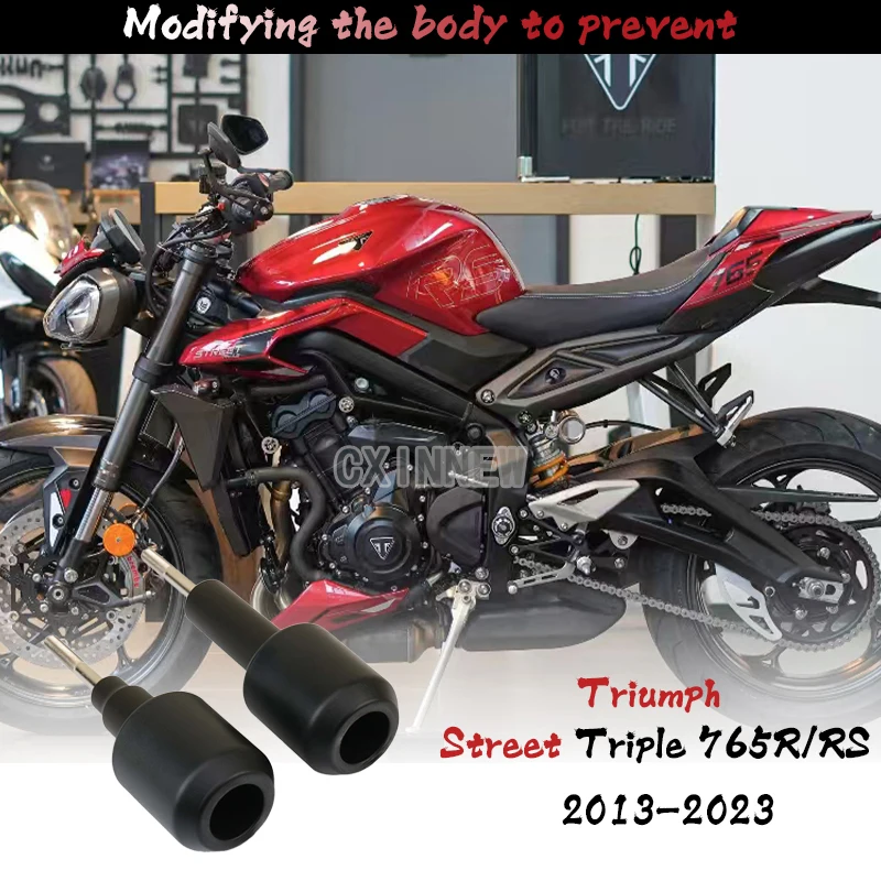 Anti collision slider suitable for street triple 765 R S RS 2013-2024 765RS motorcycle protection frame anti-collision slider