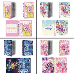 My Little Pony-Carpeta de cartas con mapa, juego de colección de tarjetas de juguete, regalo, Sparkle Applejack Twilight, 240 paquetes