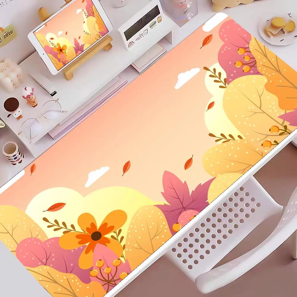

Pink-toned Plants Mouse Pad E-sports gaming mouse pad oversized personalized desk pad keyboard mouse pad nice desk mat