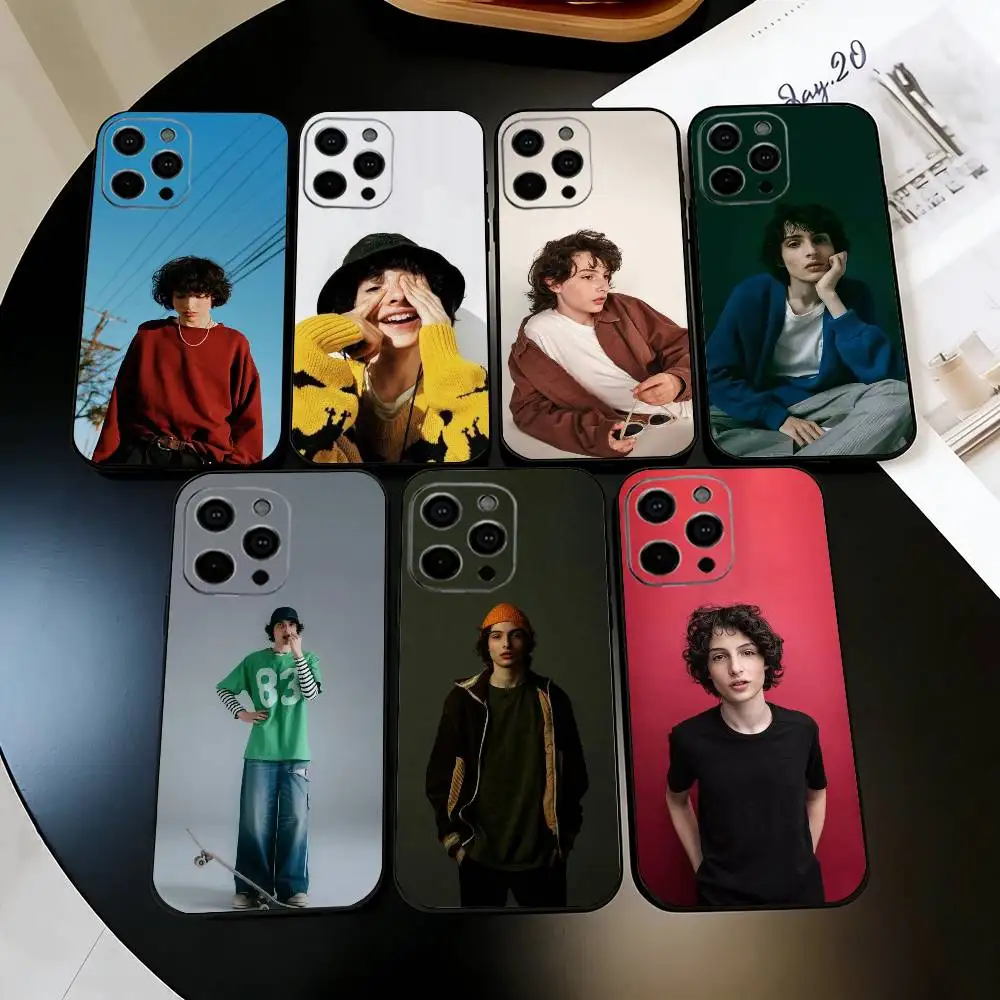 

Handsome Icon F-Finn W-Wolfhard Phone Case For iPhone 17,16,15,14,13,12,11 Plus,Pro Max,XS,Soft Silicone Black Cover