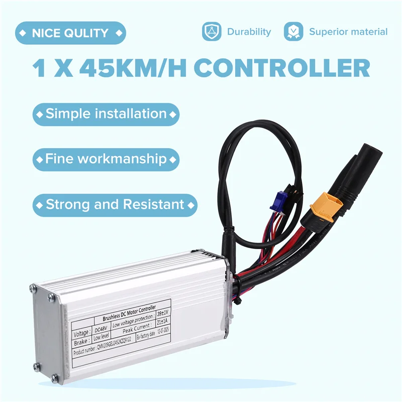 

L38A-Electric Dirt Bike Controller 20 Inch For OUXI V20 Fat Bike(For 500W Motor) 45Km/H Ebike Controllers