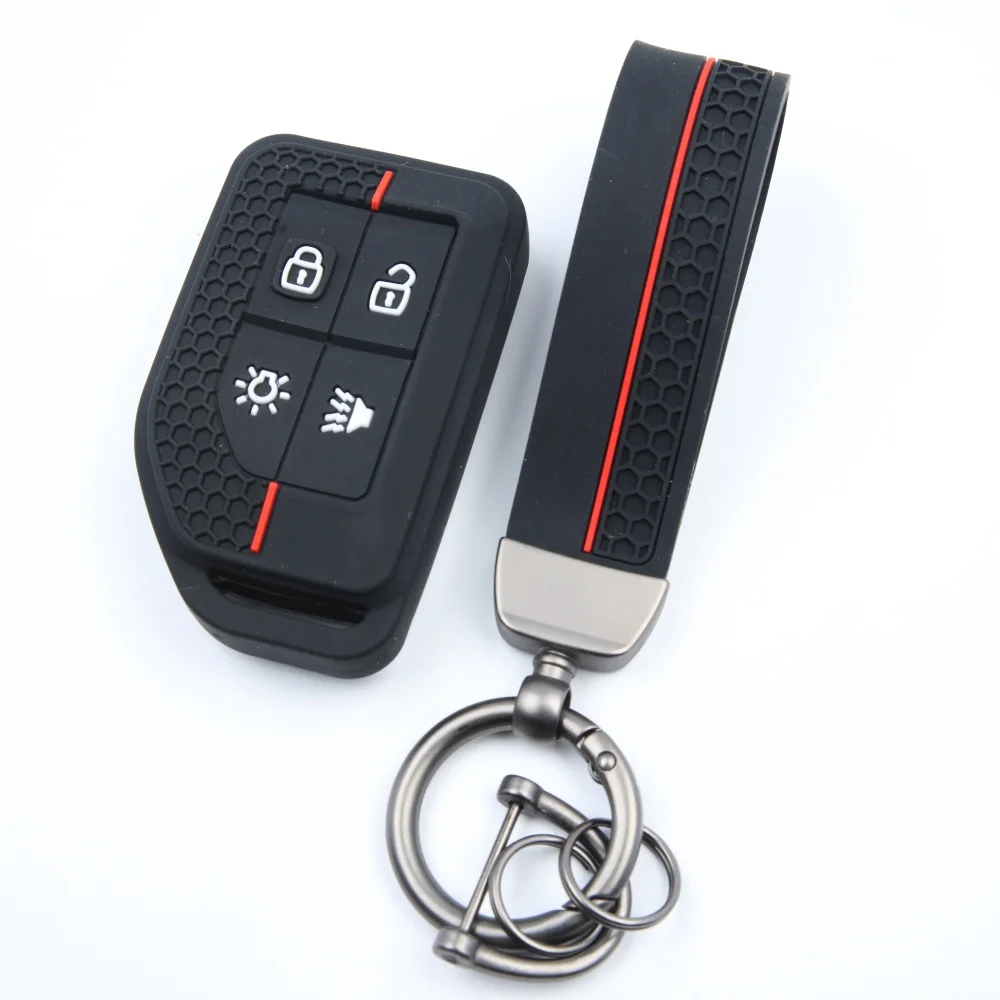 Silicone For Volvo New FM FH Truck Key Case FH16 Tractor Van Heavy Truck Key New Style High Quality Protective Cover Buckle